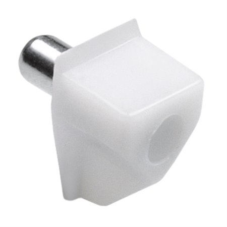 AMIG 17793  Soporte plástico para baldas 161  Ø5 x 18 x 10 mm  Plástico  Blanco