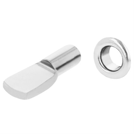 AMIG 17796  Soporte acero para baldas 162  Ø5 x 20 x 8 mm  Acero  Niquelado