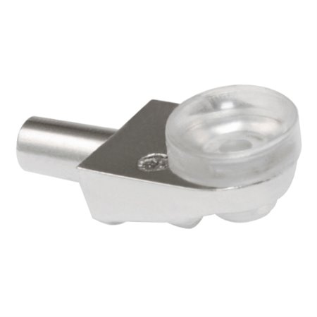 AMIG 19579  Soporte para baldas de cristal 164  17 x 11 x Ø5 mm  Zamak  Niquelado
