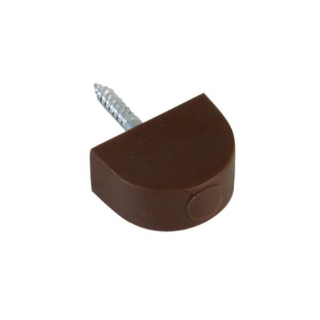 AMIG 20305  Soporte plástico para baldas 165  Ø14 x 22 mm  Plástico  Marrón
