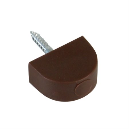 AMIG 20307  Soporte plástico para baldas 165  Ø20 x 30 mm  Plástico  Marrón