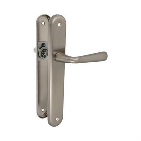 AMIG 20608  Manilla con placa 252  250 x 40 mm  Latón  Cromado mate