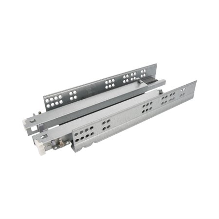 AMIG 23495  Guía para cajón con cierre suave 41  350 mm  Acero  Zincado