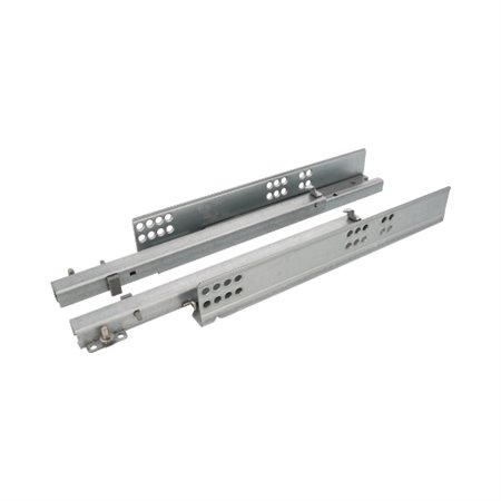 AMIG 23745  Guía para cajón con cierre suave 40  550 mm  Acero  Zincado