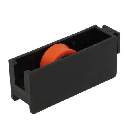 AMIG 24488  Rodamiento ventana COR07  64 x 25 mm  Nylon  Negro