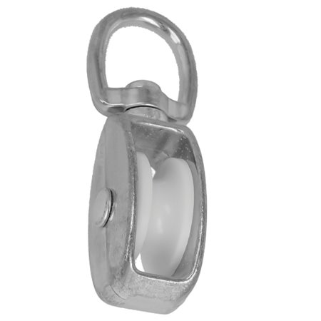 AMIG 24900  Polea con ojal giratoria 630  8 x 30 mm  Zamak  Zincado