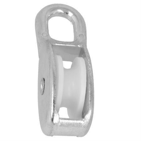 AMIG 24902  Polea con ojal fija 650  8 x 30 mm  Zamak  Zincado