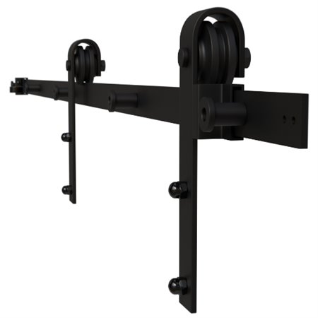 AMIG 25199  Kit corredera SD003  2 m  Acero  Negro