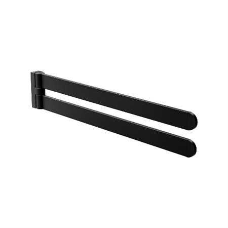 AMIG 25288  Toallero doble móvil OMA-3  434 mm  Zamak  Negro mate