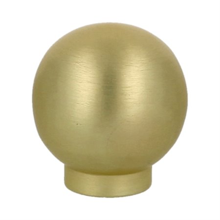 AMIG 25500  Pomo 813  Ø24 mm  Zamak  Latonado cepillado