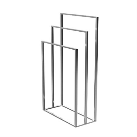 AMIG 25911  Toallero QUADRO  450 x 200 x 800 mm  Acero inoxidable  Brillo