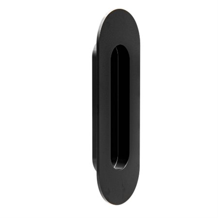 AMIG 25913  Tirador embutir 11  120 x 40 mm  Acero inoxidable 18/8  Negro mate