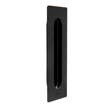 AMIG 25915  Tirador embutir 12  150 x 50 mm  Acero inoxidable 18/8  Negro mate