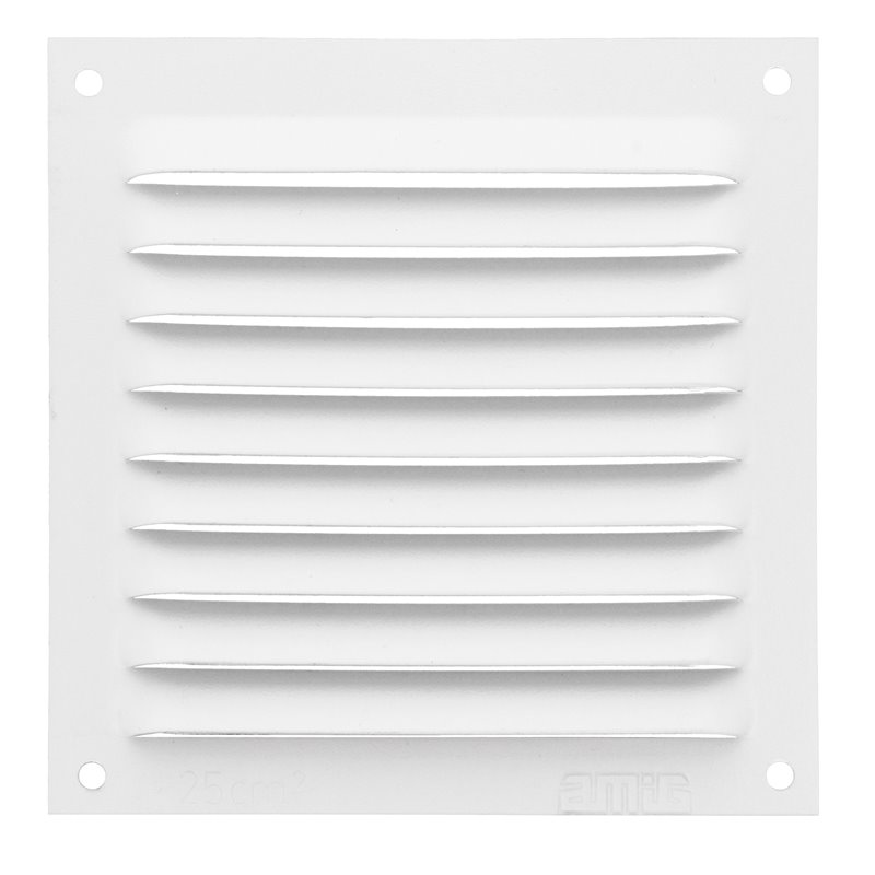 Rejilla AMIG Mod. 3 Blanco 100 x 100 mm Paso del aire: 25 cm² - Pack 10 uds
