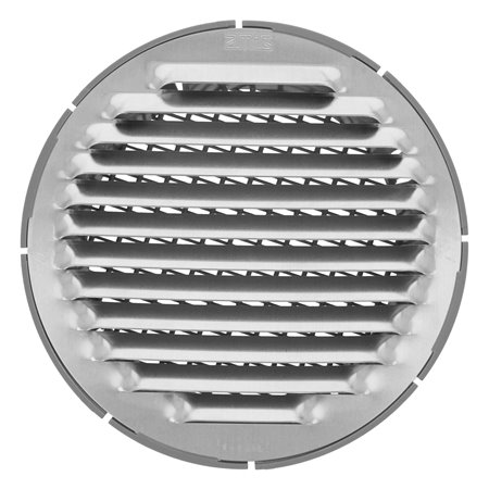 Rejilla AMIG Mod. 11 Plata Ø100 mm Paso del aire: 34 cm² - Pack 5 uds