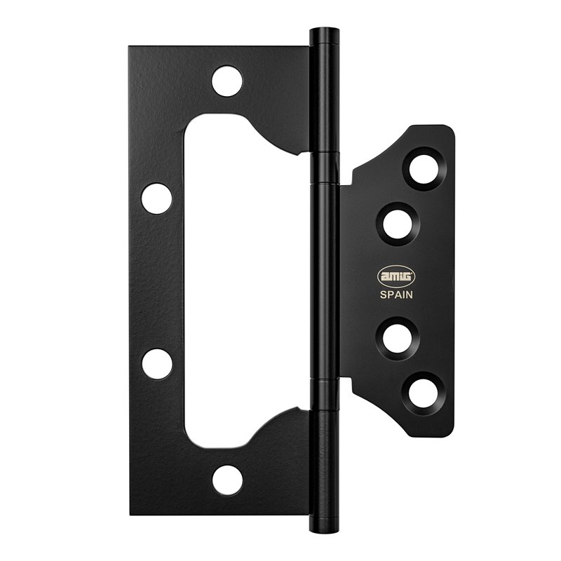 Bisagra AMIG Mod. BG1 Negro mate 4'' x 3'' (100 x 75.5 x 2.5 mm) Para puertas y ventanas de 40 mm de ancho