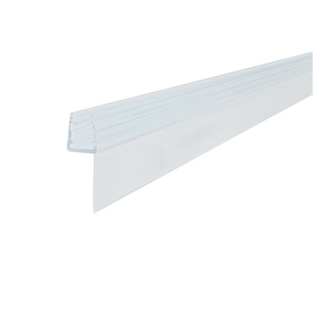 Junta PVC vierteaguas simple vidrio AMIG Mod. 242 Transparente 2 m