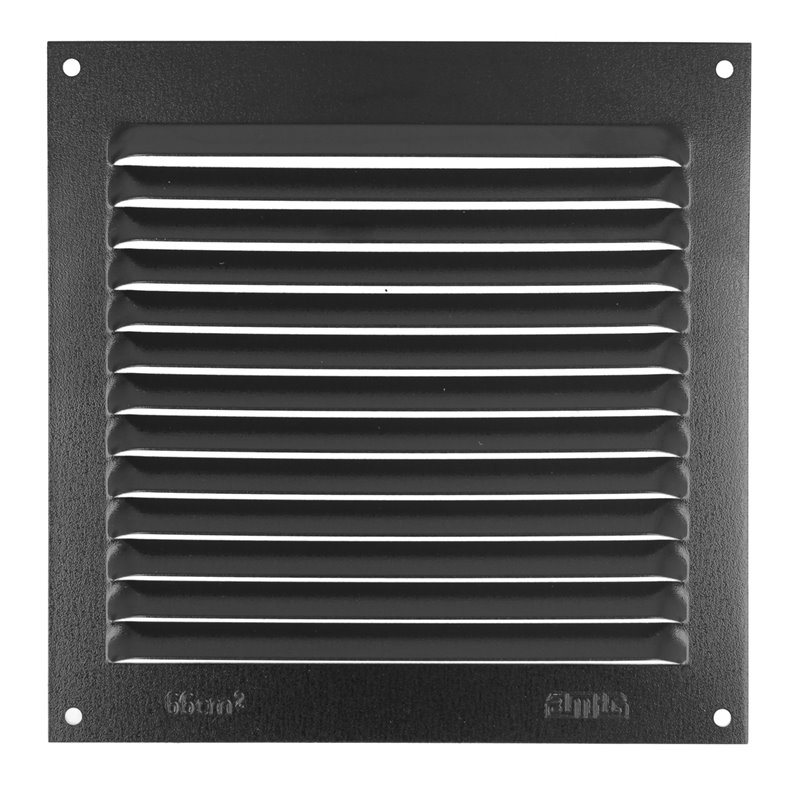 Rejilla AMIG Mod. 3 Negro 200 x 200 mm Paso del aire: 117 cm² - Pack 10 uds