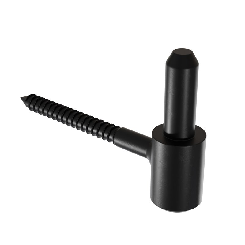 Pernio muro roscado AMIG Mod. 4700 Negro Ø16 x 115 mm ØEje: 16 mm