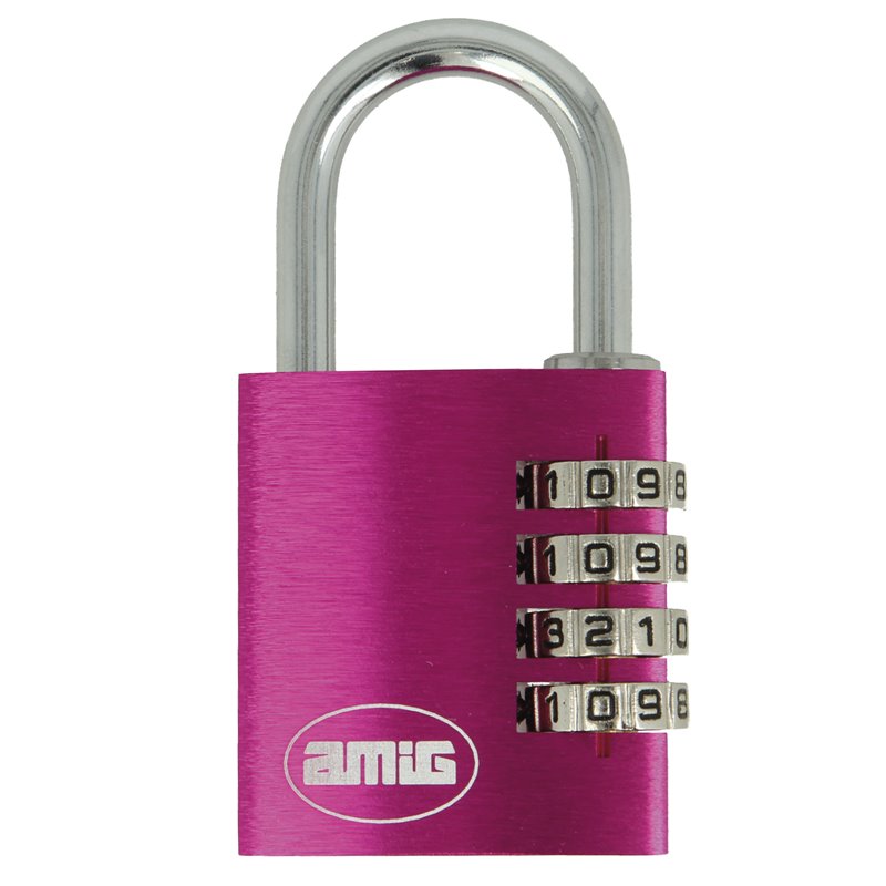 Candado combinación AMIG Mod. 75 Morado 35 mm