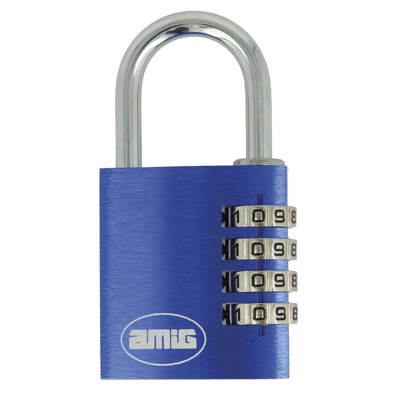 Candado combinación AMIG Mod. 75 Azul 35 mm