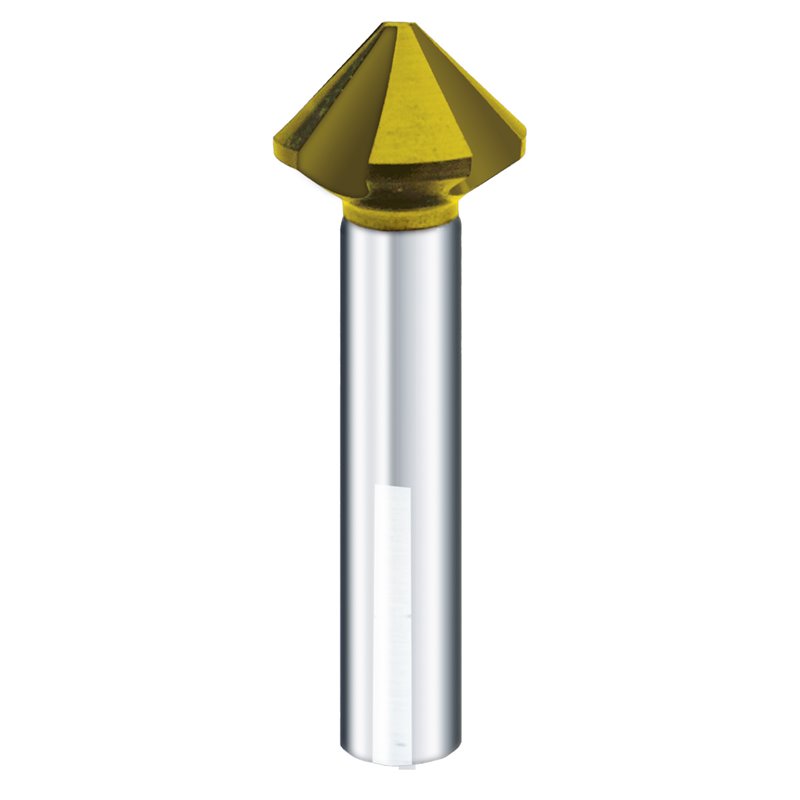 Avellanador HSS-TiN DIN 335 C 90° U-Flute serie 264 Evomaxx