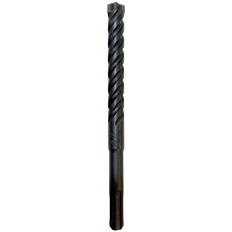 Broca para martillo SDS Plus con cabeza maciza en cruz y doble espiral
