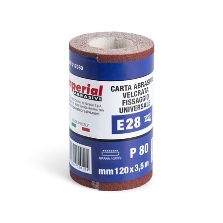 ROLLO 3.5M LIJA VELCRO E28V 120M GR80 IMPERIAL IM-E28V217080