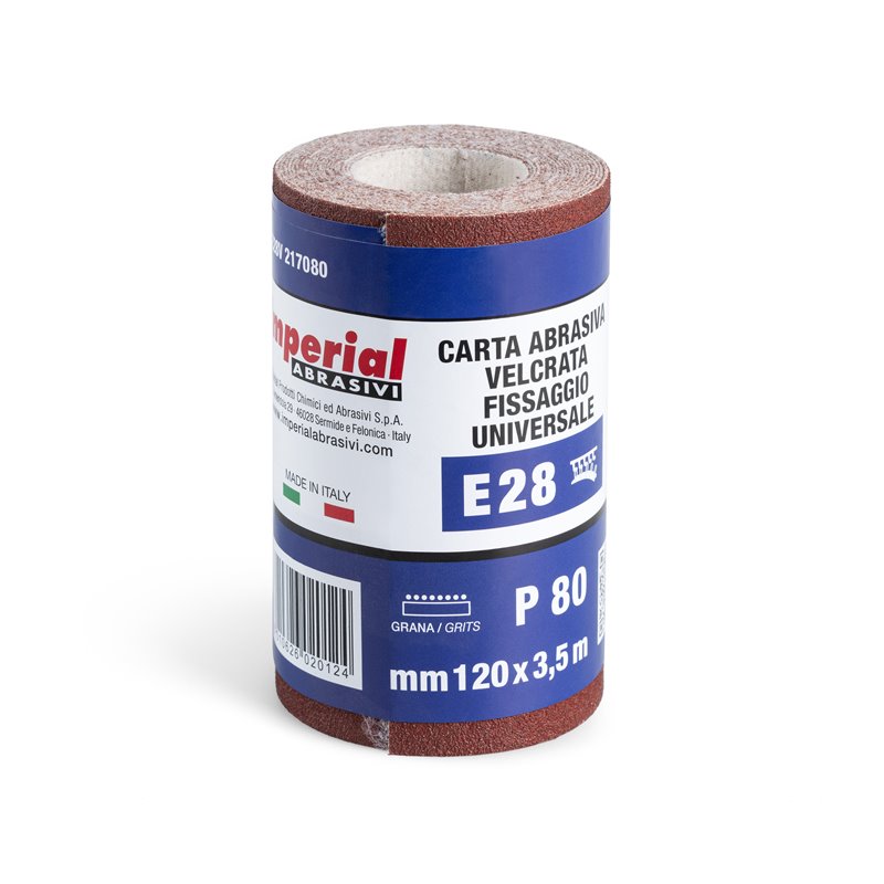 ROLLO 3.5M LIJA VELCRO E28V 120M GR80 IMPERIAL IM-E28V217080