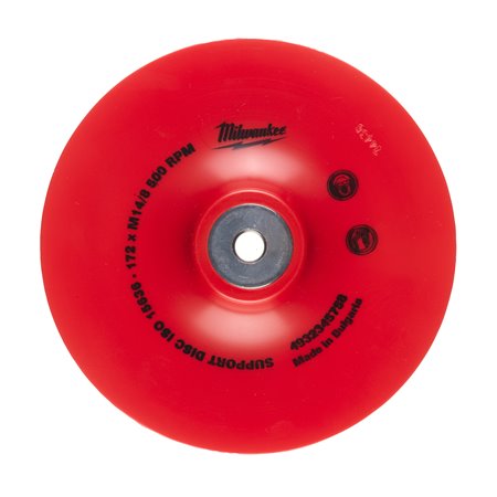 Plato flexible 170mm eje de 14,2 con tuerca M14 MILWAUKEE Ref.4932345758