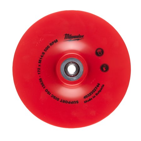 Plato flexible 170mm eje de 22,2 con tuerca M14 MILWAUKEE Ref.4932352744