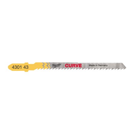 Segueta Cort.curvos con dentado trasero 75mm paso 2,5/2,5mm - 5uds MILWAUKEE Ref.4932430143