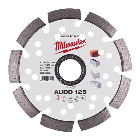 Disco diamante SPEEDCROSS Mat.Abrasivos - AUDD 125mm MILWAUKEE Ref.4932399824