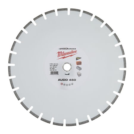 Disco diamante SPEEDCROSS Mat.Abrasivos - AUDD 450mm MILWAUKEE Ref.4932492145