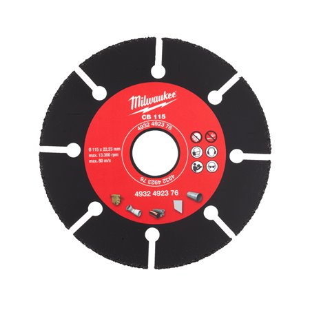 Disco de CARBURO 115mm MILWAUKEE Ref.4932492376