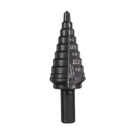 Broca escalonada COBALTO 4 a 20mm MILWAUKEE Ref.48899372