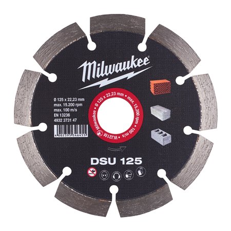 Disco diamante ROZADORAS - DSU 125mm MILWAUKEE Ref.4932373147