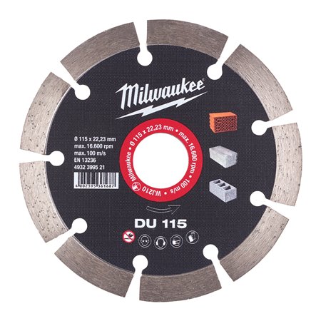 Disco diamante GENERAL OBRA - DU 115mm MILWAUKEE Ref.4932399521