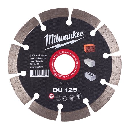Disco diamante GENERAL OBRA - DU 125mm MILWAUKEE Ref.4932399522