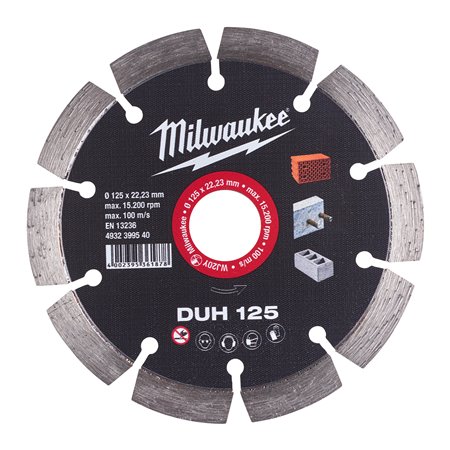 Disco diamante MAT.DUROS - DUH 125mm MILWAUKEE Ref.4932399540