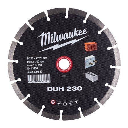 Disco diamante MAT.DUROS - DUH 230mm MILWAUKEE Ref.4932399542