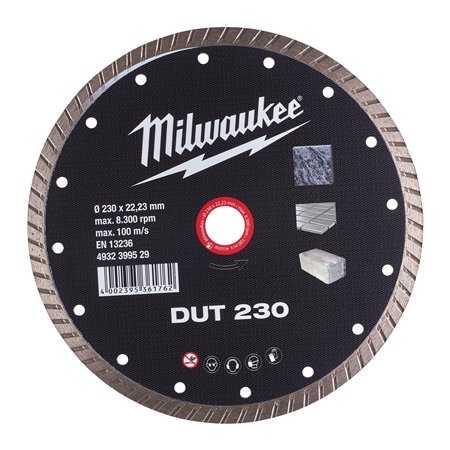 Disco diamante TURBO - DUT 230mm MILWAUKEE Ref.4932399529