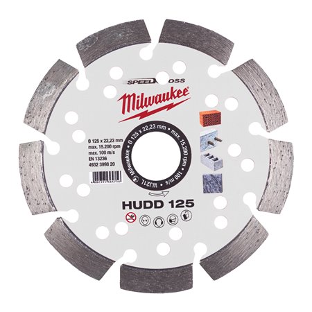 Disco diamante SPEEDCROSS Mat.Duros - HUDD 125mm MILWAUKEE Ref.4932399820