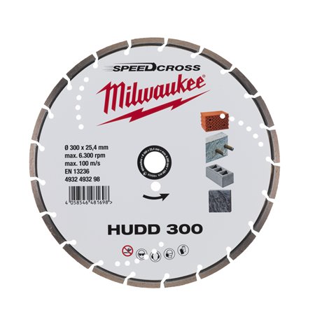 Disco diamante SPEEDCROSS Mat.Duros - HUDD 300mm