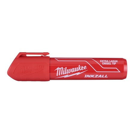 Caja de 12 marcadores con punta cincelada XL Rojo 14mm - (Pedir en múltiplos  de 12uds)