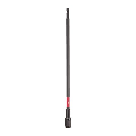 Prolongador con bloqueo e inserción 1/4"Hex 305mm MILWAUKEE Ref.4932471825