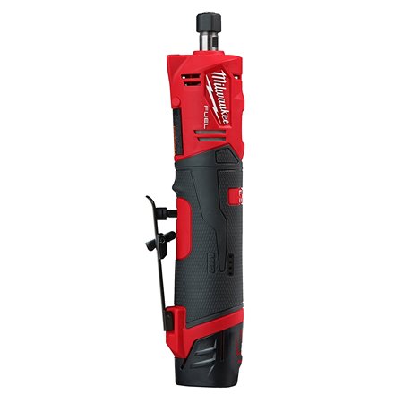 Rectificadora recta M12 FUEL™, 3 modos, 0-21000rpm, longitud 262mm, capacidad de la pinza 6/8mm, máximo diámetro de disco 50mm. 