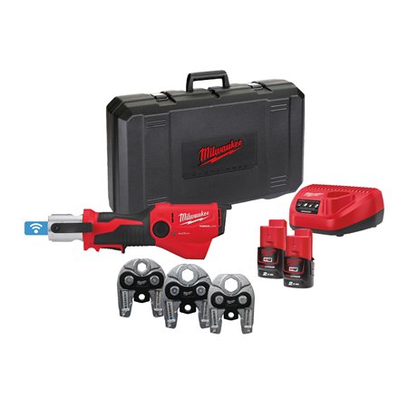 Prensadora hidráulica subcompacta M12™ ONE-KEY™ FORCE LOGIC™, fuerza de prensado 19kN, 40.000 ciclos de prensado entre mantenimi