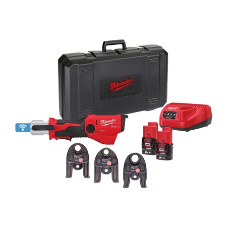Prensadora hidráulica subcompacta M12™ ONE-KEY™ FORCE LOGIC™, fuerza de prensado 19kN, 40.000 ciclos de prensado entre mantenimi