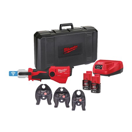 Prensadora hidráulica subcompacta M12™ ONE-KEY™ FORCE LOGIC™, fuerza de prensado 19kN, 40.000 ciclos de prensado entre mantenimi